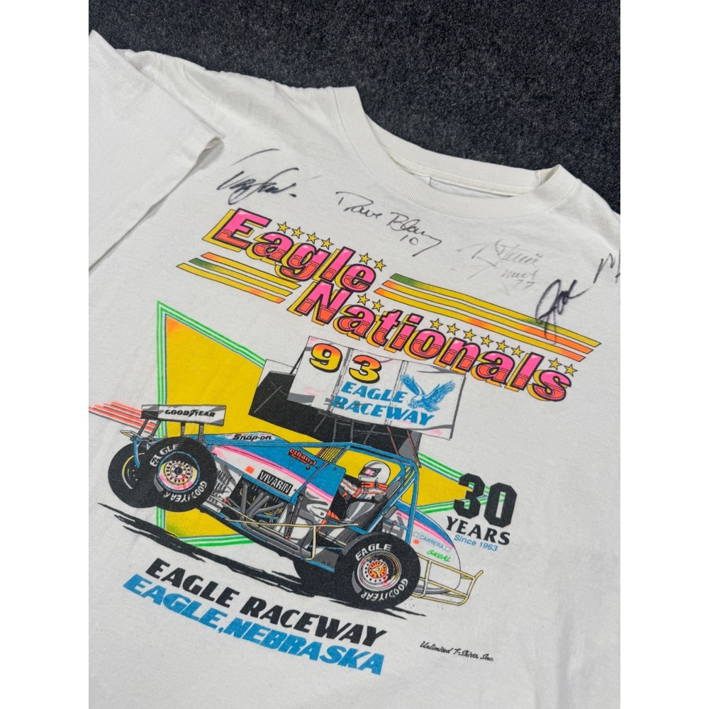 VTG 1993 Eagle Nationals Eagle Raceway Autos Sprint Car Racing T Shirt XL USA